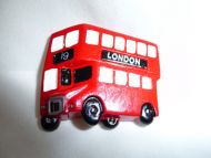 London bus polyresin fridge magnet